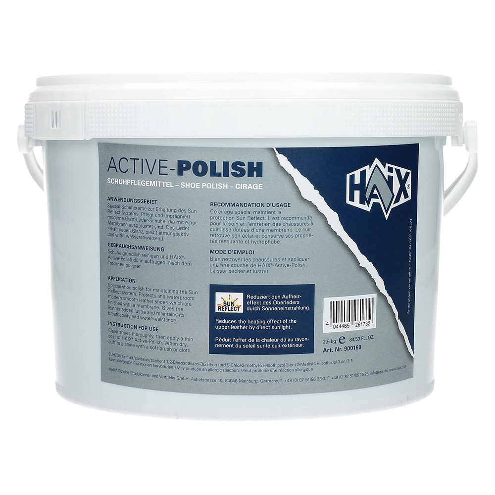 Shoe polish black 2.5 kg bucket