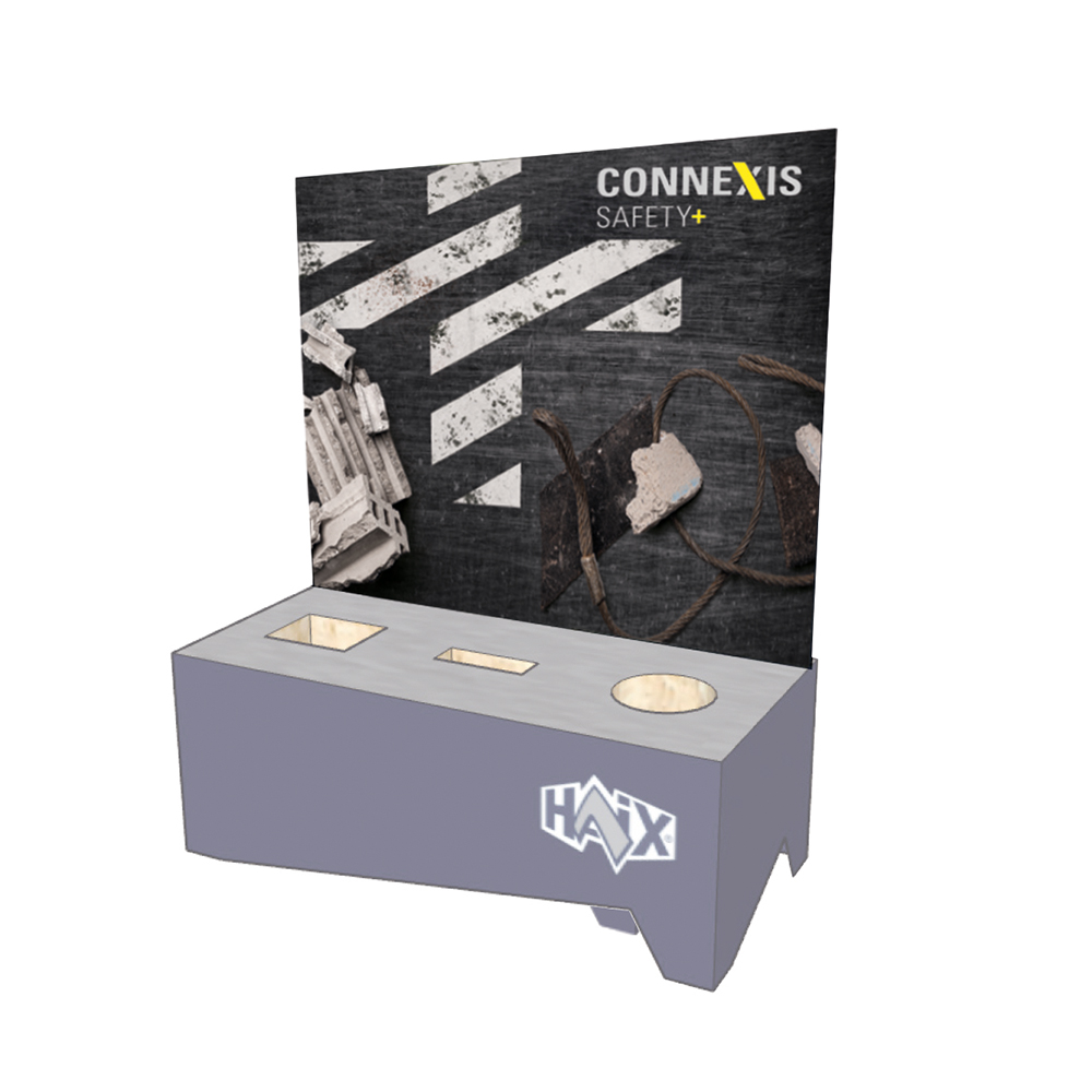 POS Counter Display-Motiv/Connexis Safety+