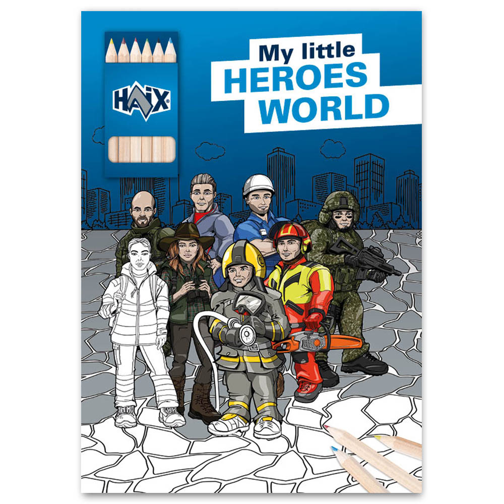 COLOURING book little Hero FR