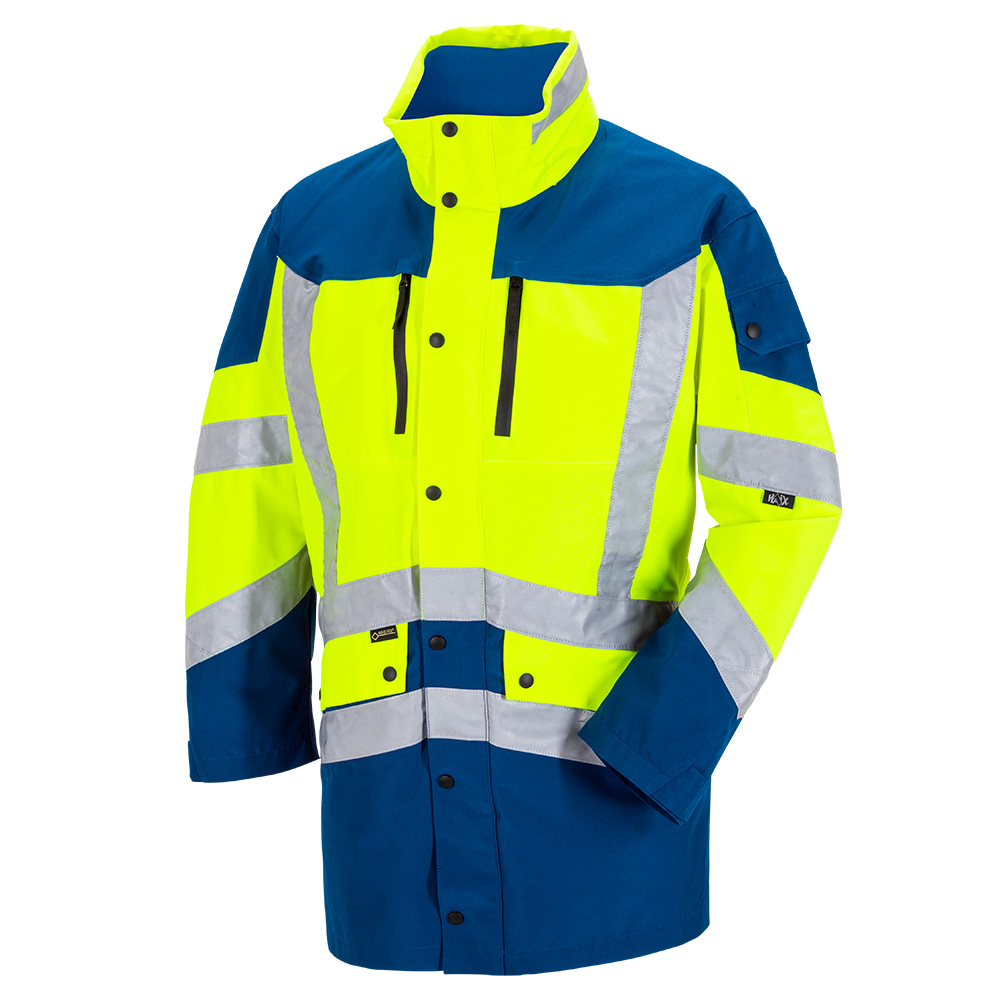 GORE-TEX HiVis Jacke CAVAZZO EBX (unisex) warngelb / royalbl