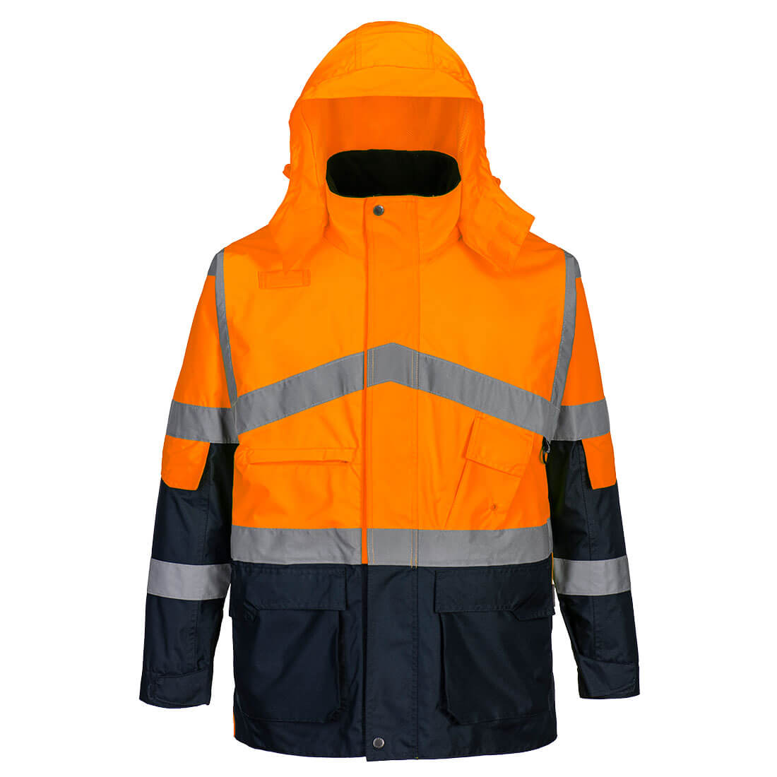 Hi-Vis Breathable Contrast Rain Jacket